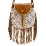 Cool Lace Fashion Tassels Shoulder Bag..